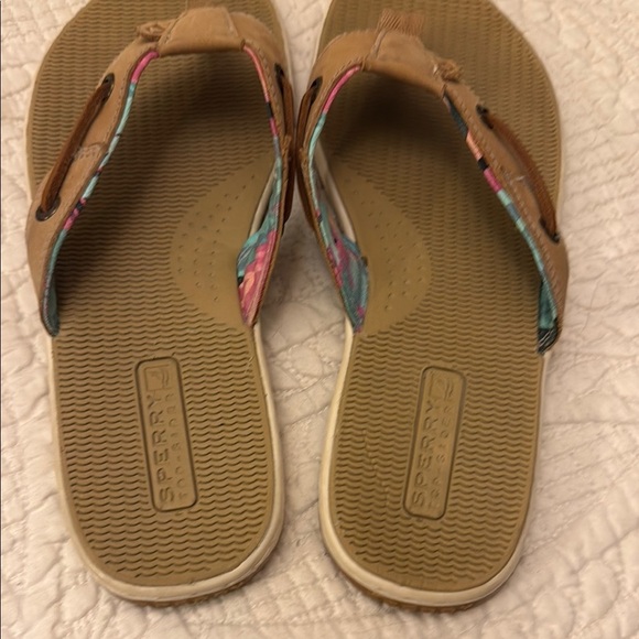 Sperry  Seafish Thong Leather Sandals - Picture 4 of 9